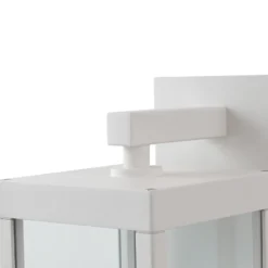 Aplique LED para exterior Lucande «Ferdinand», blanca, de metal, 38 cm