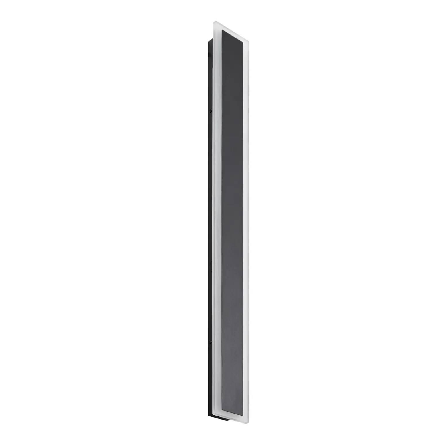 Aplique LED para exterior Lucande Ilora, negra, 100 cm, CCT, IP65