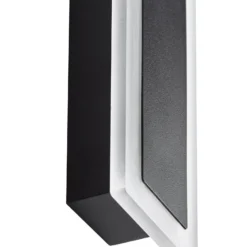Aplique LED para exterior Lucande Ilora, negra, 100 cm, CCT, IP65