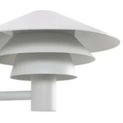 Aplique LED para exterior Lucande Montaro, blanca, IP54, con sensor