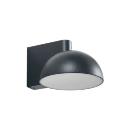 Aplique LED para exterior Lucande Velira, negra, metal, IP54