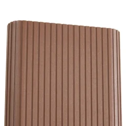Aplique LED para exterior Lucande Raija, marrón oscuro, altura 40 cm, CCT