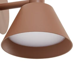 Aplique LED para exterior Lucande Tabena, marrón, IP44, CCT