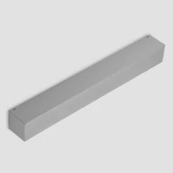 Aplique LED para exterior Lucande Lengo, 50 cm, plateada, hacia abajo, 3000 K