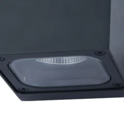 Aplique LED para exterior Lucande Merjem, 10 cm, arriba/abajo, IP54