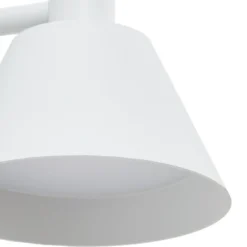Aplique LED para exterior Lucande Tabena, blanco mate, IP44, CCT