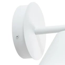 Aplique LED para exterior Lucande Tabena, blanco mate, IP44, CCT