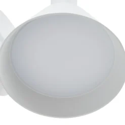 Aplique LED para exterior Lucande Tabena, blanco mate, IP44, CCT