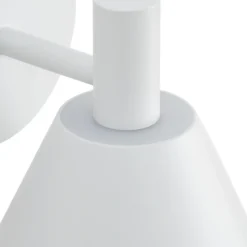 Aplique LED para exterior Lucande Tabena, blanco mate, IP44, CCT
