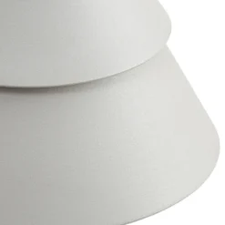 Aplique LED para exterior Lucande Moena, gris claro, metal, IP44