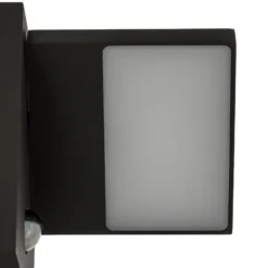 Aplique LED para exterior Lucande Silvan, color antracita, con sensor, IP54