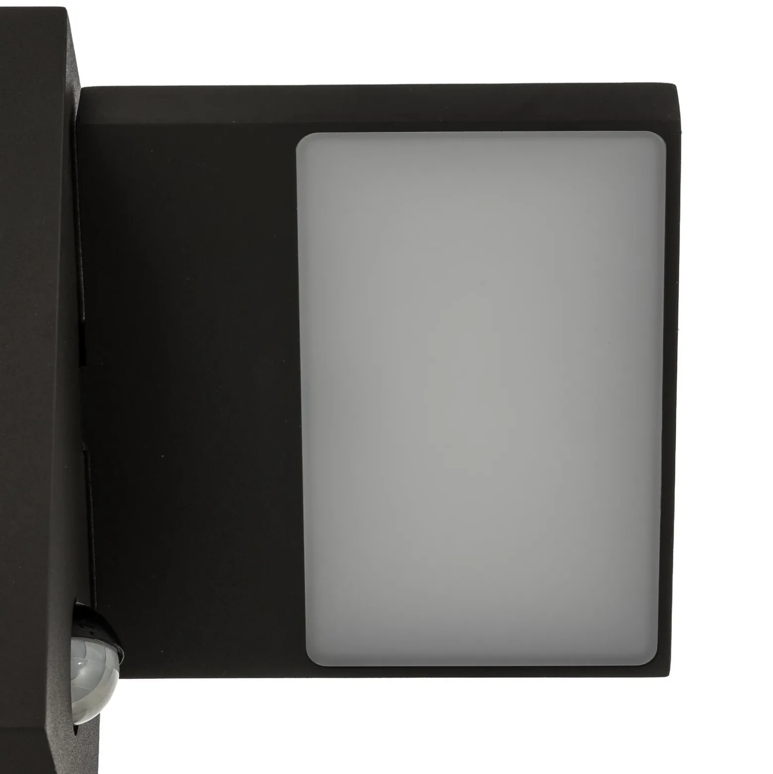 Aplique LED para exterior Lucande Silvan, color antracita, con sensor, IP54