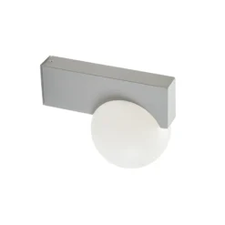 Aplique LED para exterior Lucande Vijon, gris claro, CCT, IP44
