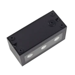 Aplique LED para exterior Lucande Selim, longitud 15,3 cm, negro