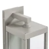 Aplique LED para exterior Lucande Ferdinand, gris piedra, IP54