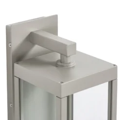 Aplique LED para exterior Lucande Ferdinand, gris piedra, IP54