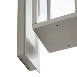 Aplique LED para exterior Lucande Ferdinand, gris piedra, IP54
