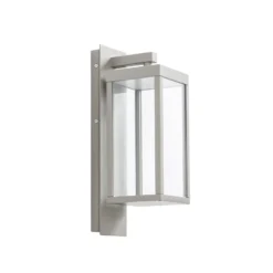 Aplique LED para exterior Lucande Ferdinand, gris piedra, IP54