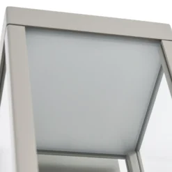 Aplique LED para exterior Lucande Ferdinand, gris piedra, IP54