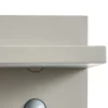 Aplique LED para exterior Lucande Silvan, gris piedra, con sensor, IP54