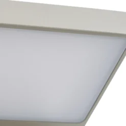 Aplique LED para exterior Lucande Silvan, gris piedra, con sensor, IP54