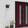 Aplique LED para exterior Lucande Belna, metal, sensor, IP54