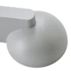 Aplique LED para exterior Lucande Velira, gris claro, metal, IP54