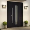 Aplique LED para exterior Lucande Belna, metal, IP65, antracita