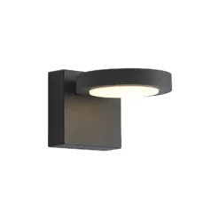 Aplique LED para exterior Lucande Belna, metal, IP65, antracita