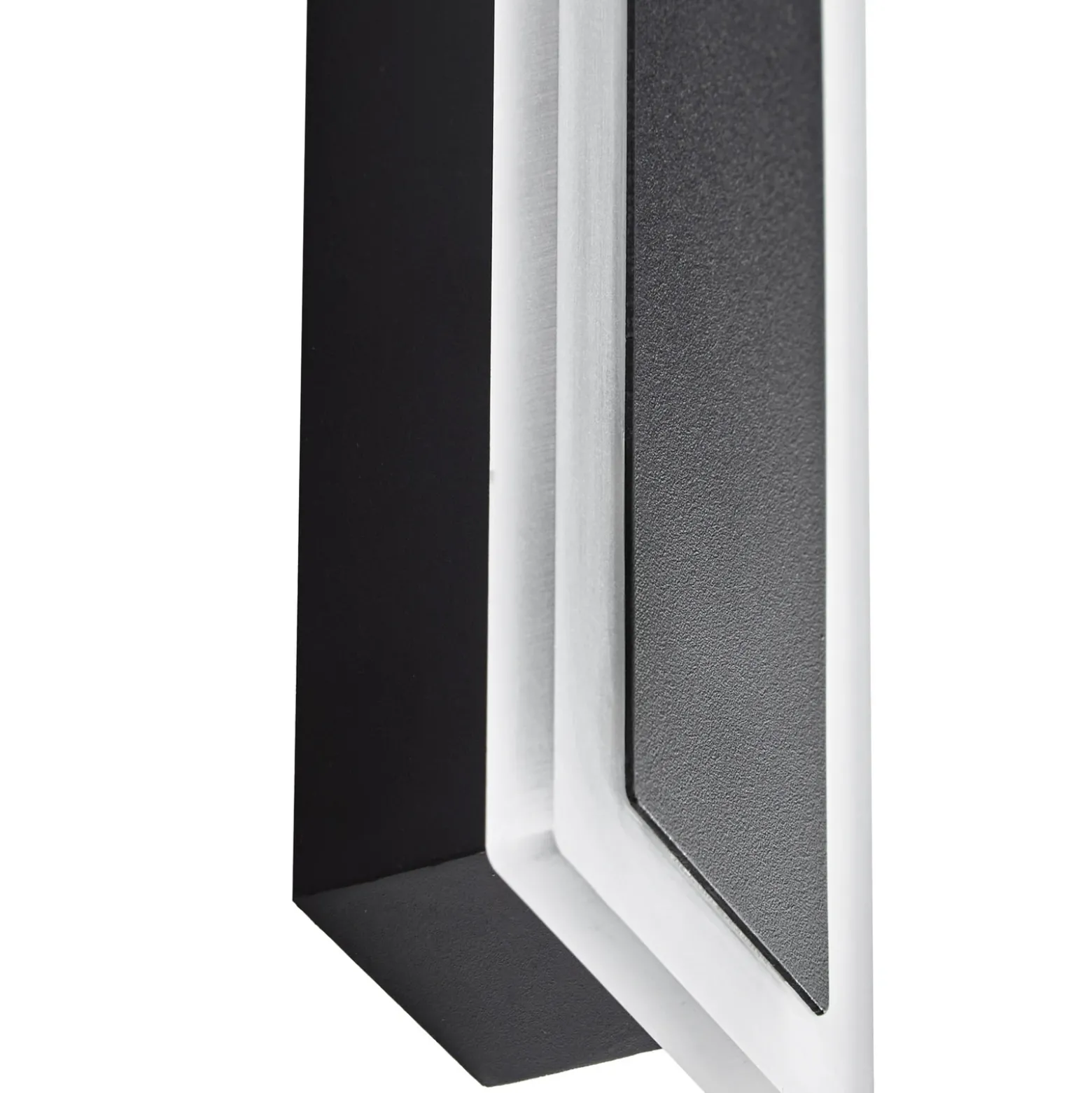 Aplique LED para exterior Lucande Ilora, negra, 60 cm, CCT, IP65