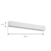 Aplique LED para exterior Lucande Lengo, 50 cm, blanca, luz hacia abajo, 3000 K