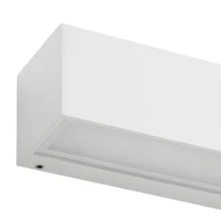 Aplique LED para exterior Lucande Lengo, 50 cm, blanca, luz hacia abajo, 3000 K