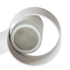 Aplique LED para exterior Lucande Elune, gris claro, IP44, luz hacia