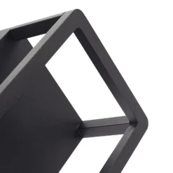 Aplique LED para exterior Lucande Thorvid, altura 26 cm, negro