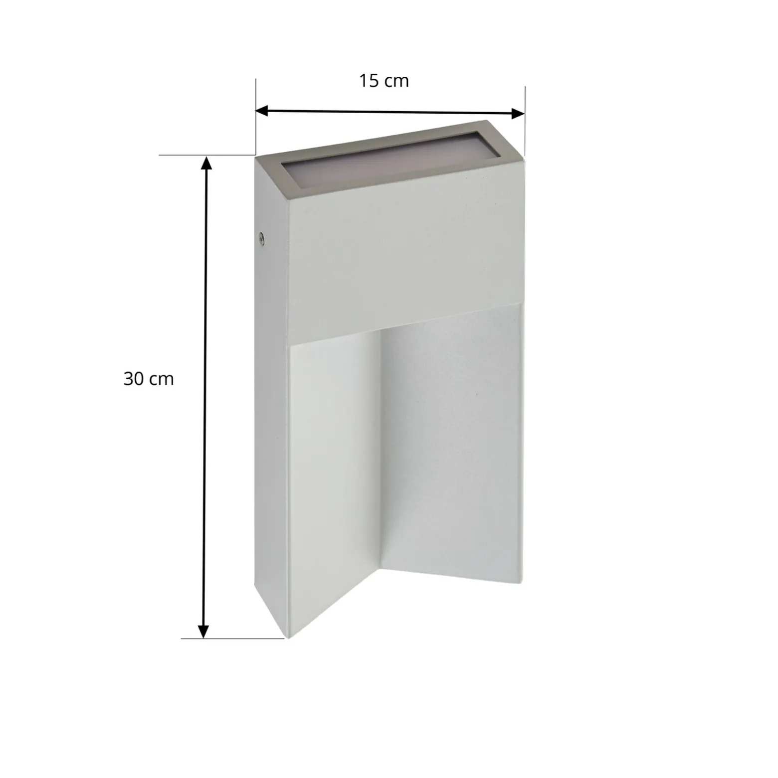 Aplique LED para exterior Lucande Kaholo, gris claro, CCT, IP44