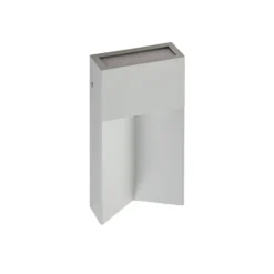Aplique LED para exterior Lucande Kaholo, gris claro, CCT, IP44