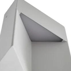 Aplique LED para exterior Lucande Kaholo, gris claro, CCT, IP44