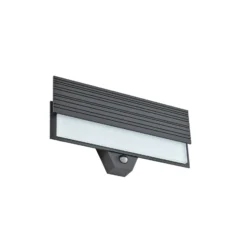 Aplique LED para exterior Lucande Melira, sensor, antracita, IP65