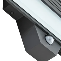 Aplique LED para exterior Lucande Melira, sensor, antracita, IP65