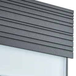 Aplique LED para exterior Lucande Melira, sensor, antracita, IP65