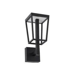 Aplique LED para exterior Lynx de Lucande, 35,5 cm, negro, IP44