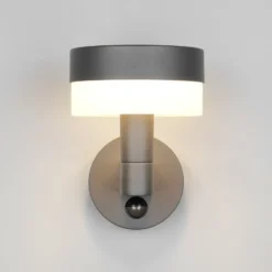 Aplique LED para exterior Mackenzie Sensor antracita, aluminio fundido a presión