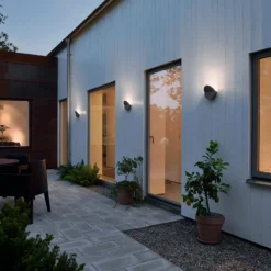Aplique LED para exterior Matera luz hacia arriba