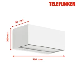 Aplique LED para exterior Monaco arriba/abajo blanco