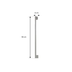 Aplique LED para exterior Neano de Lindby, 90 cm, gris piedra, IP54