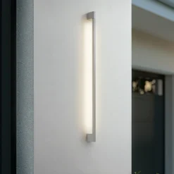 Aplique LED para exterior Neano de Lindby, 120 cm, gris piedra, IP54