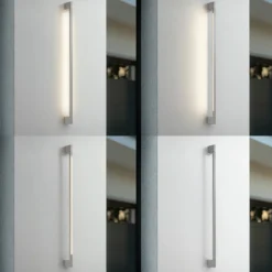 Aplique LED para exterior Neano de Lindby, 120 cm, gris piedra, IP54