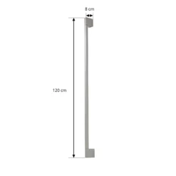 Aplique LED para exterior Neano de Lindby, 120 cm, gris piedra, IP54