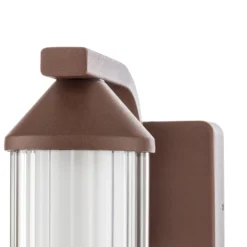 Aplique LED para exterior Neravio de Lindby, óxido, altura 26 cm, IP54