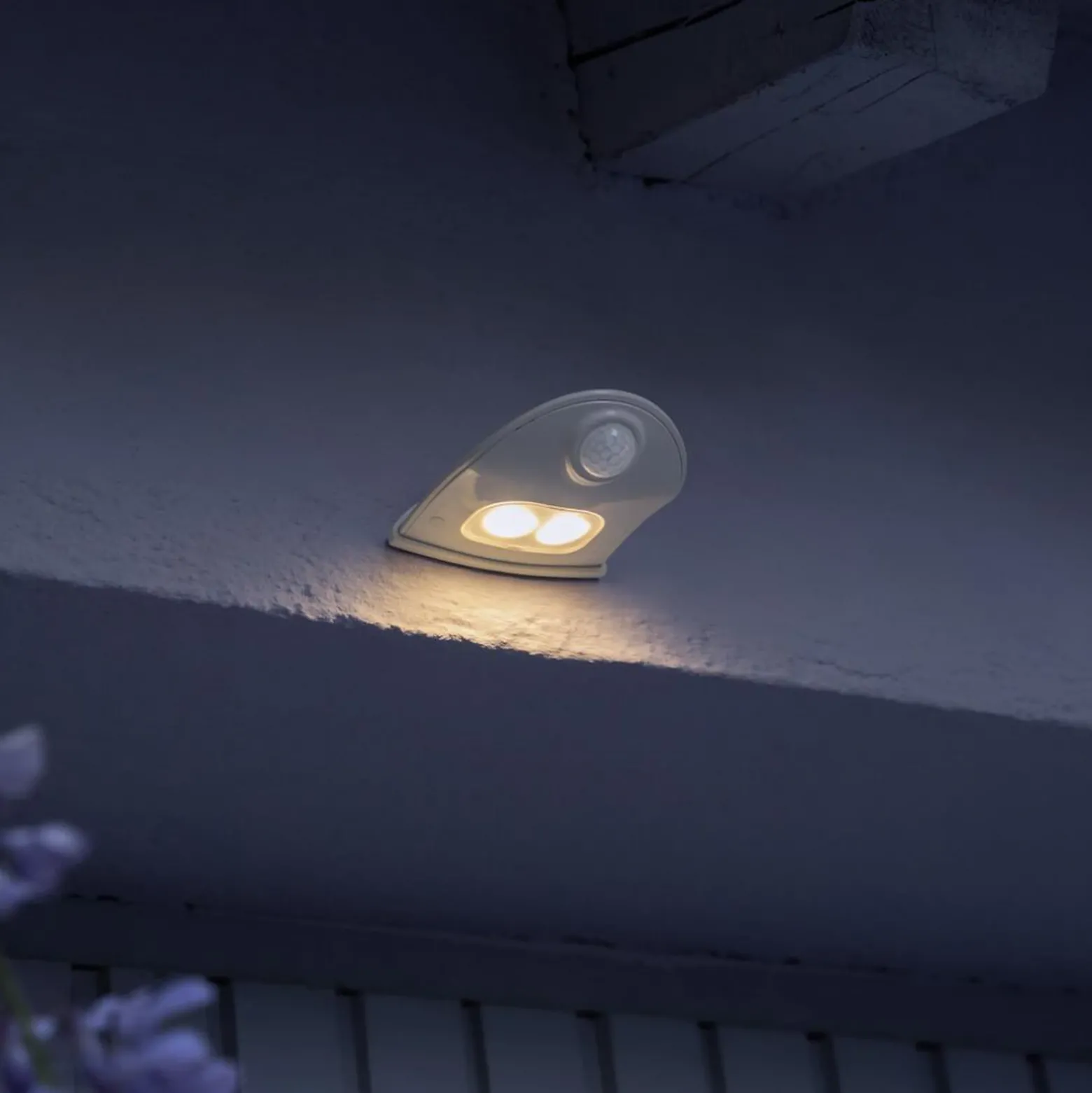 Aplique LED para exterior OSRAM DOORLED DOWN, blanca, sensor, batería